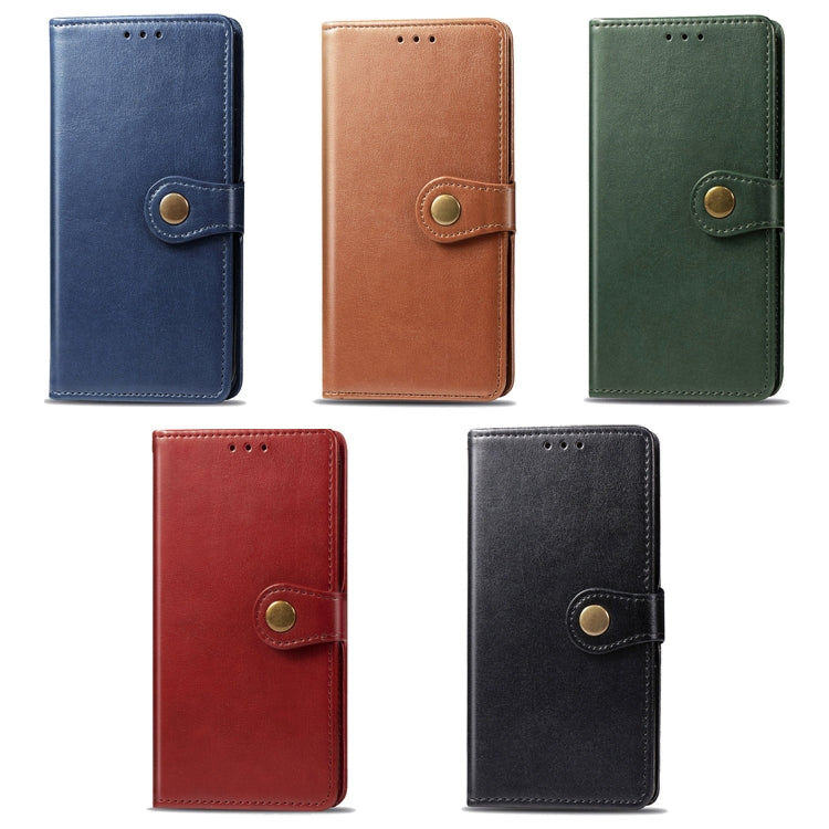 For Samsung Galaxy M31s Solid Color Leather Buckle Phone Case with Lanyard & Photo Frame & Card Slot & Wallet & Stand Function