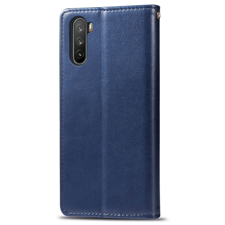 For Huawei Mate 40 Lite/Maimang 9 Solid Color Leather Buckle Phone Case with Lanyard & Photo Frame & Card Slot & Wallet & Stand Function