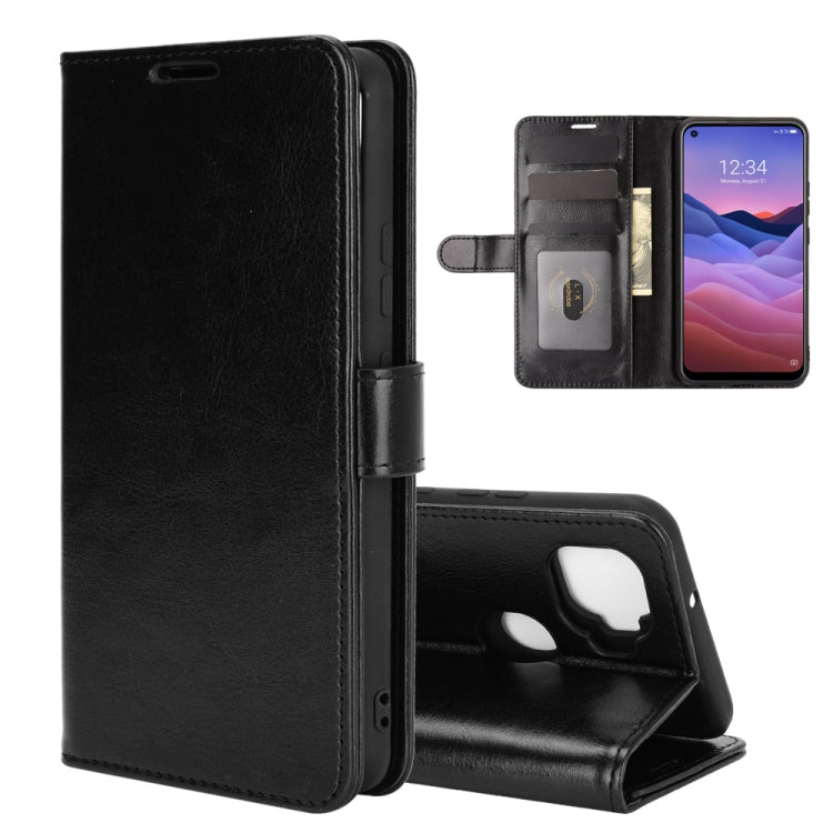 For ZTE A1 ZTG01 (Japanese version) R64 Texture Single Horizontal Flip Protective Case with Holder & Card Slots & Wallet& Photo Frame