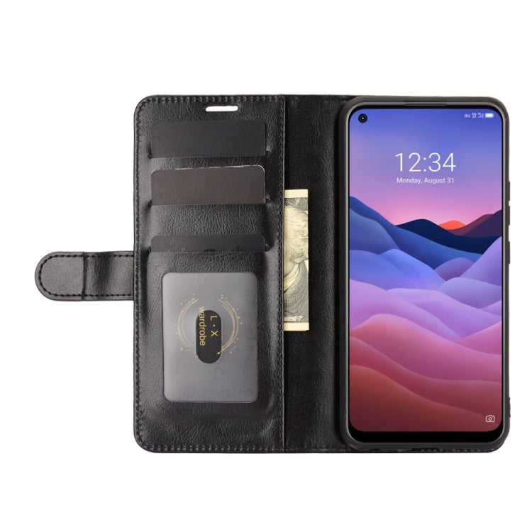 For ZTE A1 ZTG01 (Japanese version) R64 Texture Single Horizontal Flip Protective Case with Holder & Card Slots & Wallet& Photo Frame