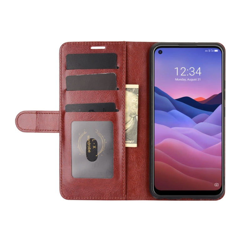 For ZTE A1 ZTG01 (Japanese version) R64 Texture Single Horizontal Flip Protective Case with Holder & Card Slots & Wallet& Photo Frame