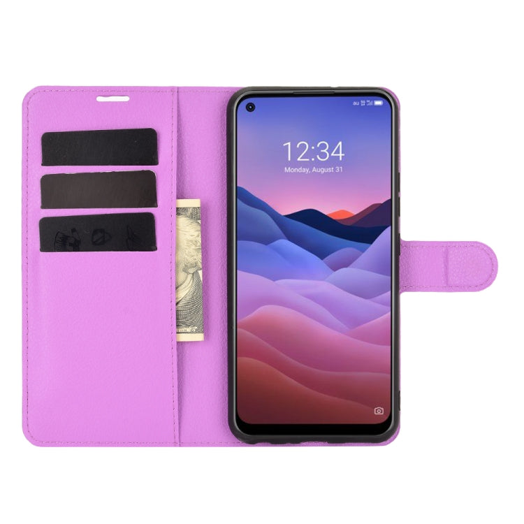 For ZTE A1 ZTG01 (Japanese version) Litchi Texture Horizontal Flip Protective Case with Holder & Card Slots & Wallet