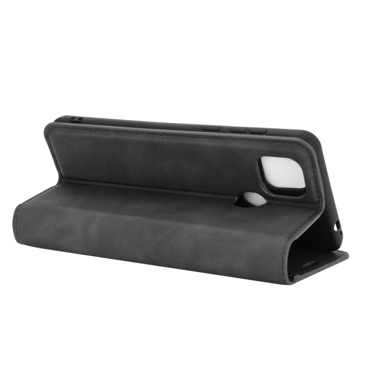 For ZTE Blade 10 Smart / Blade 20 Retro-skin Business Magnetic Suction Leather Case with Holder & Card Slots & Wallet