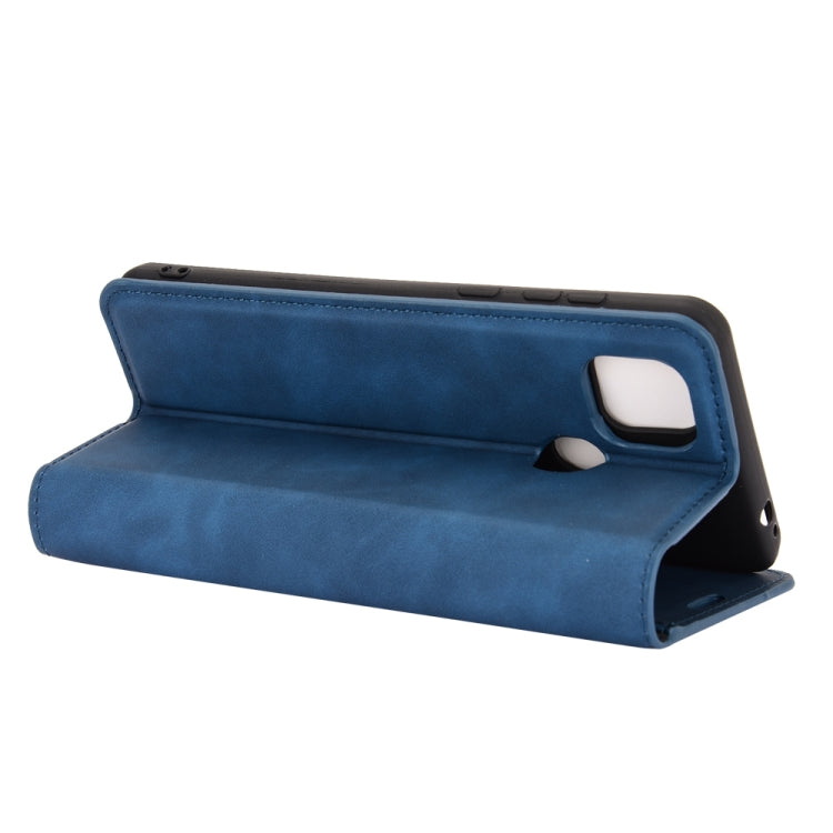 For ZTE Blade 10 Smart / Blade 20 Retro-skin Business Magnetic Suction Leather Case with Holder & Card Slots & Wallet