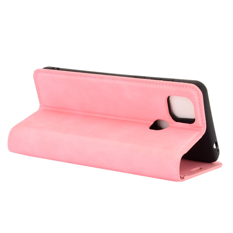 For ZTE Blade 10 Smart / Blade 20 Retro-skin Business Magnetic Suction Leather Case with Holder & Card Slots & Wallet