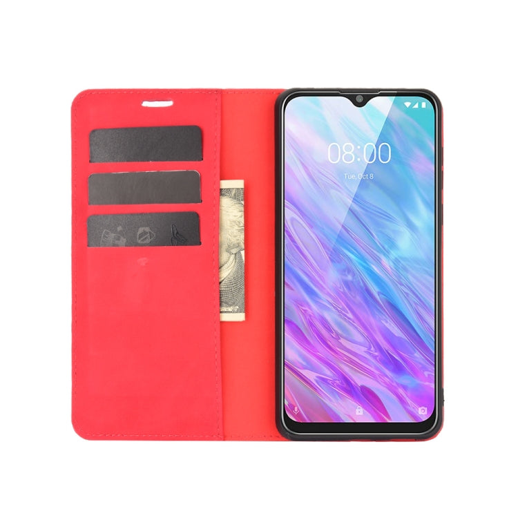 For ZTE Blade 10 Smart / Blade 20 Retro-skin Business Magnetic Suction Leather Case with Holder & Card Slots & Wallet