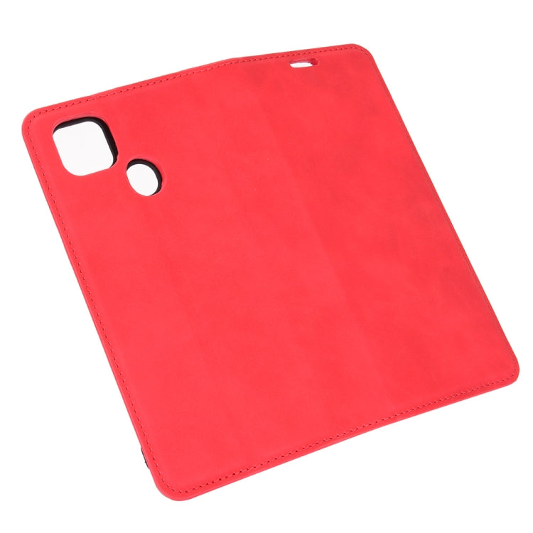 For ZTE Blade 10 Smart / Blade 20 Retro-skin Business Magnetic Suction Leather Case with Holder & Card Slots & Wallet