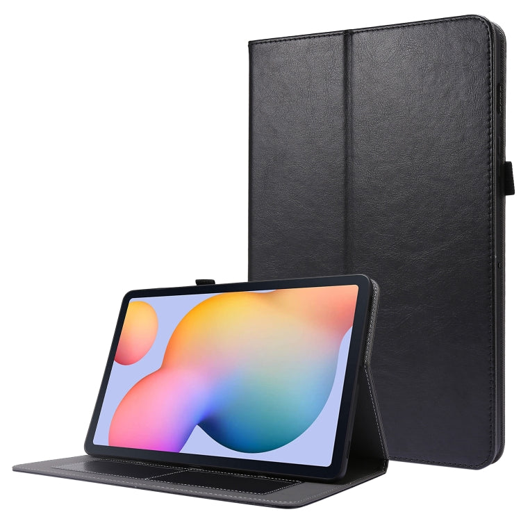 For Samsung Galaxy Tab S8 / Galaxy Tab S7 T870 2-Folding Business Horizontal Flip PU Leather Case with Card Slots & Holder