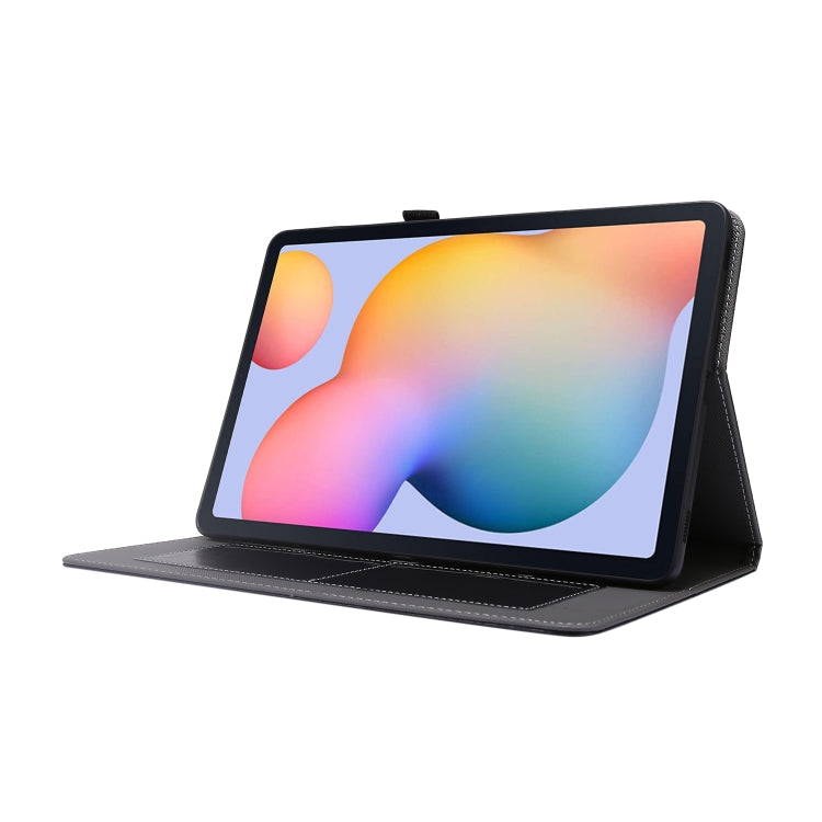For Samsung Galaxy Tab S8 / Galaxy Tab S7 T870 2-Folding Business Horizontal Flip PU Leather Case with Card Slots & Holder
