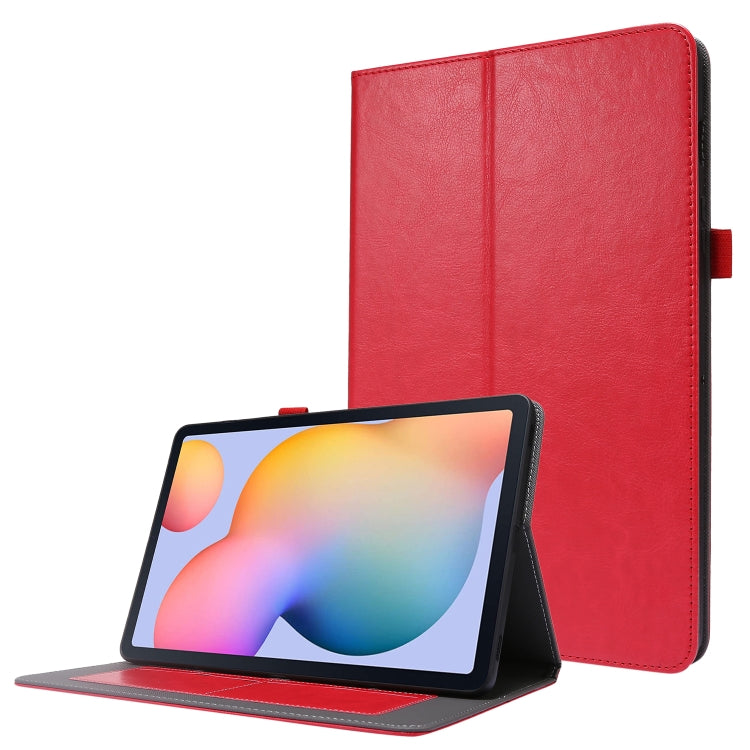 For Samsung Galaxy Tab S8 / Galaxy Tab S7 T870 2-Folding Business Horizontal Flip PU Leather Case with Card Slots & Holder
