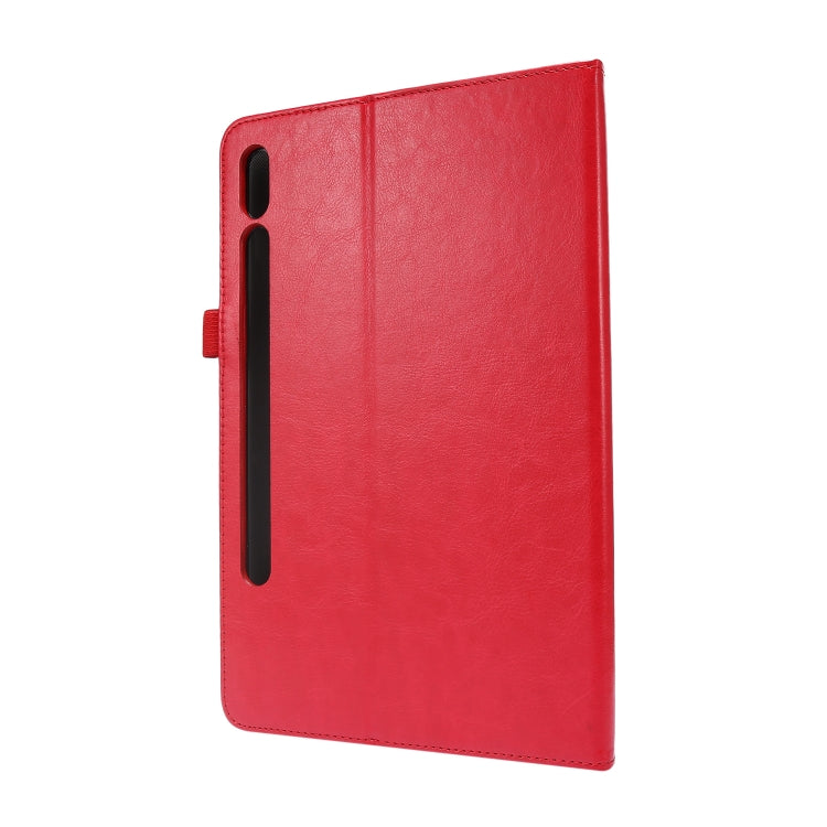For Samsung Galaxy Tab S8 / Galaxy Tab S7 T870 2-Folding Business Horizontal Flip PU Leather Case with Card Slots & Holder