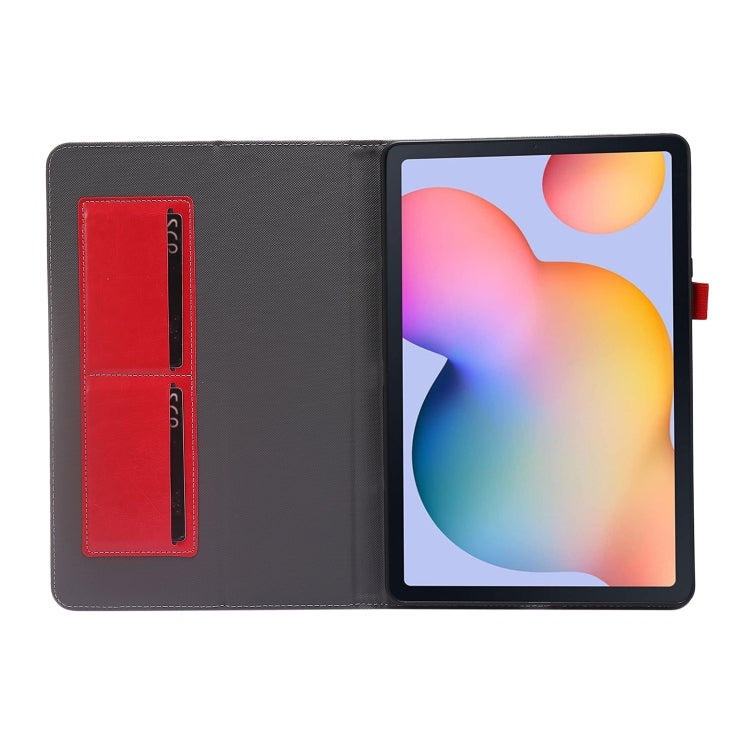 For Samsung Galaxy Tab S8 / Galaxy Tab S7 T870 2-Folding Business Horizontal Flip PU Leather Case with Card Slots & Holder