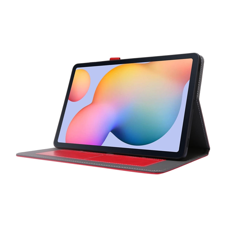 For Samsung Galaxy Tab S8 / Galaxy Tab S7 T870 2-Folding Business Horizontal Flip PU Leather Case with Card Slots & Holder