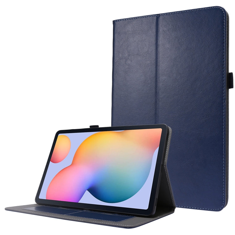 For Samsung Galaxy Tab S8 / Galaxy Tab S7 T870 2-Folding Business Horizontal Flip PU Leather Case with Card Slots & Holder