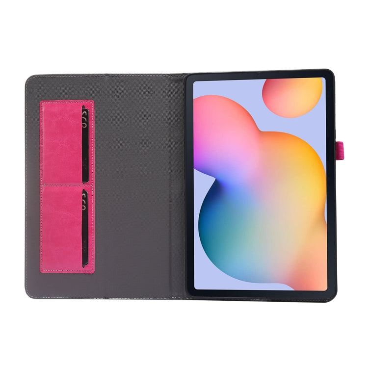 For Samsung Galaxy Tab S8 / Galaxy Tab S7 T870 2-Folding Business Horizontal Flip PU Leather Case with Card Slots & Holder