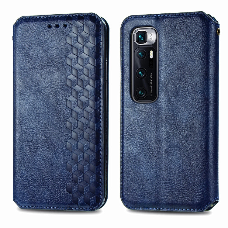 For Xiaomi Mi 10 Ultra Cubic Grid Pressed Horizontal Flip Magnetic PU Leather Case with Holder & Card Slots & Wallet