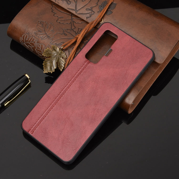 For Vivo iQOO 5 Pro 5G Shockproof Sewing Cow Pattern Skin PC + PU + TPU Case