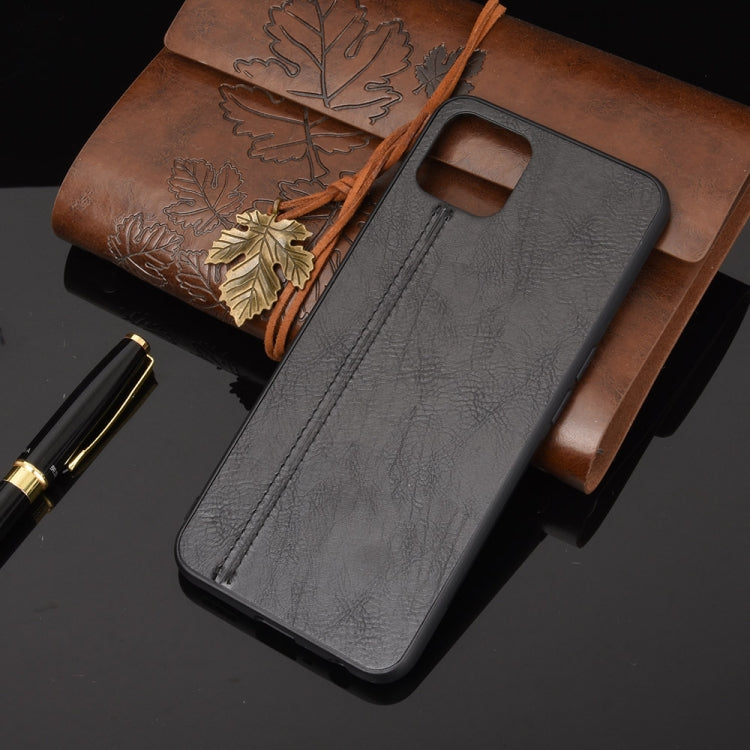 For OPPO A72 5G Shockproof Sewing Cow Pattern Skin PC + PU + TPU Case