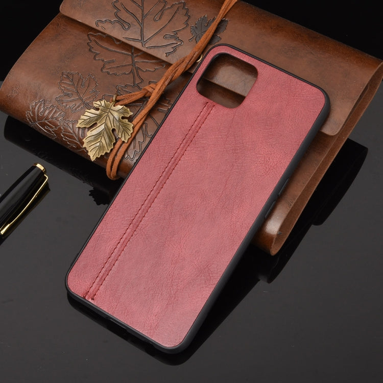 For OPPO A72 5G Shockproof Sewing Cow Pattern Skin PC + PU + TPU Case