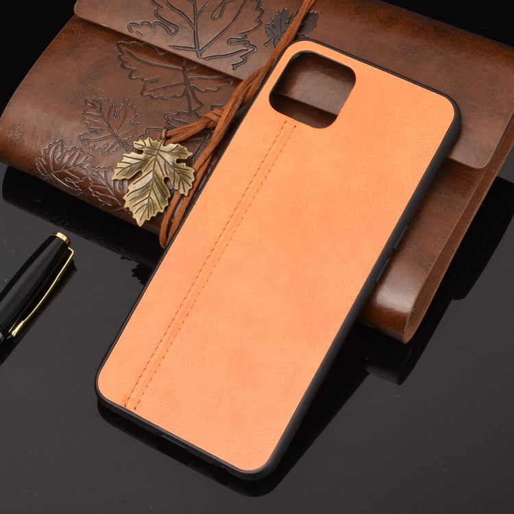 For OPPO A72 5G Shockproof Sewing Cow Pattern Skin PC + PU + TPU Case