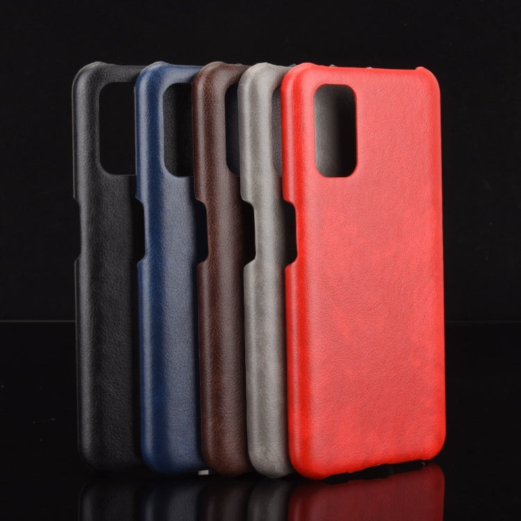 For OPPO Realme V5 5G Shockproof Litchi Texture PC + PU Case