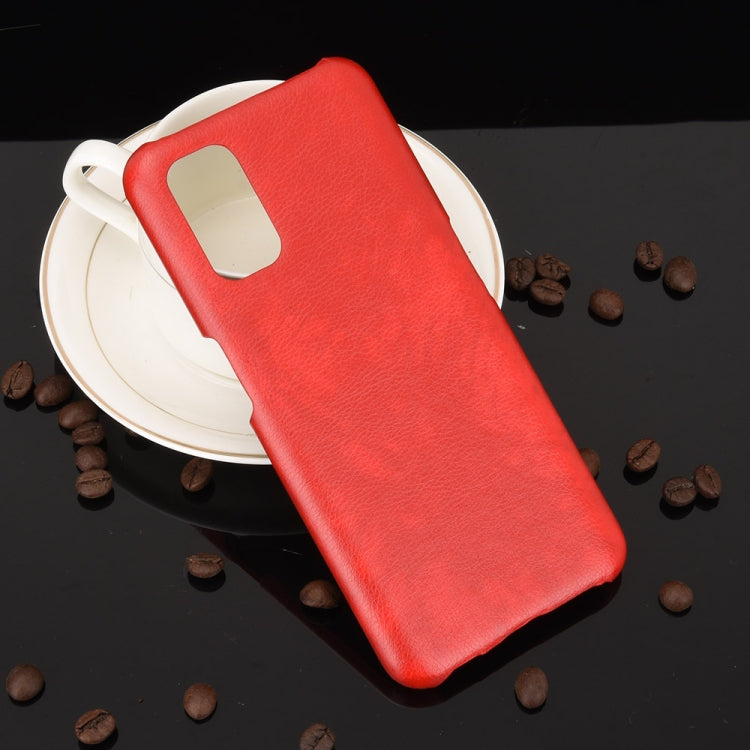 For OPPO Realme V5 5G Shockproof Litchi Texture PC + PU Case