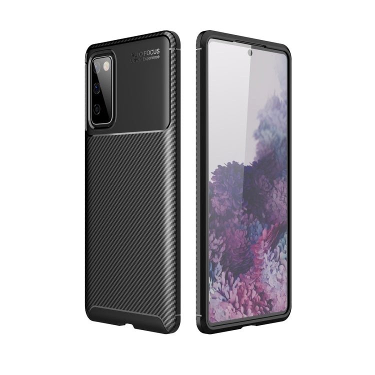 For Samsung Galaxy S20 Fan-Edition Carbon Fiber Texture Shockproof TPU Case