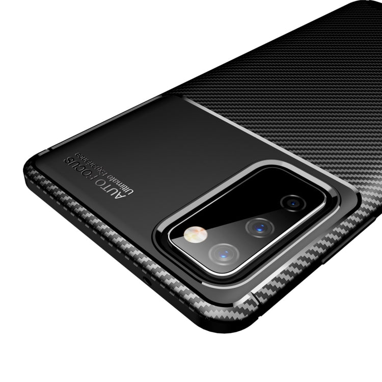 For Samsung Galaxy S20 Fan-Edition Carbon Fiber Texture Shockproof TPU Case
