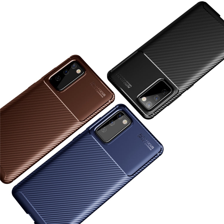 For Samsung Galaxy S20 Fan-Edition Carbon Fiber Texture Shockproof TPU Case