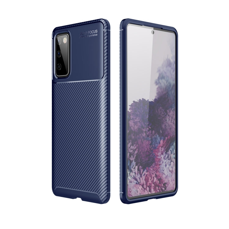 For Samsung Galaxy S20 Fan-Edition Carbon Fiber Texture Shockproof TPU Case