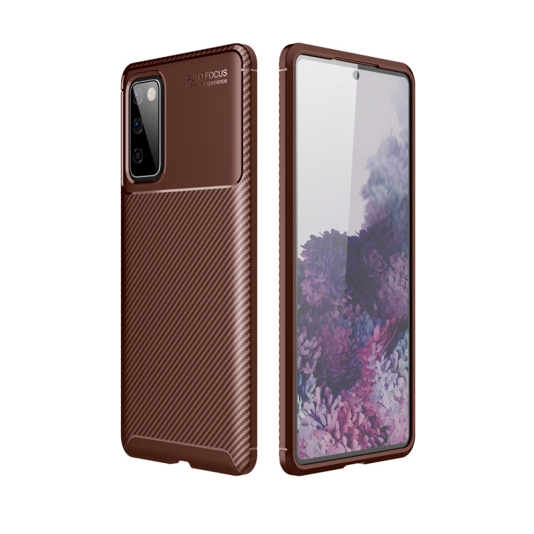 For Samsung Galaxy S20 Fan-Edition Carbon Fiber Texture Shockproof TPU Case