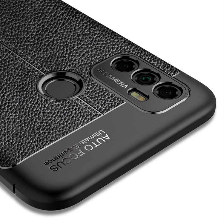 For OPPO A53 (2020) Litchi Texture TPU Shockproof Case