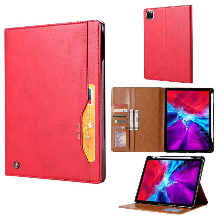 For iPad Air 2022 / 2020 10.9 Knead Skin Texture Horizontal Flip Leather Case with Photo Frame & Holder & Card Slots & Wallet