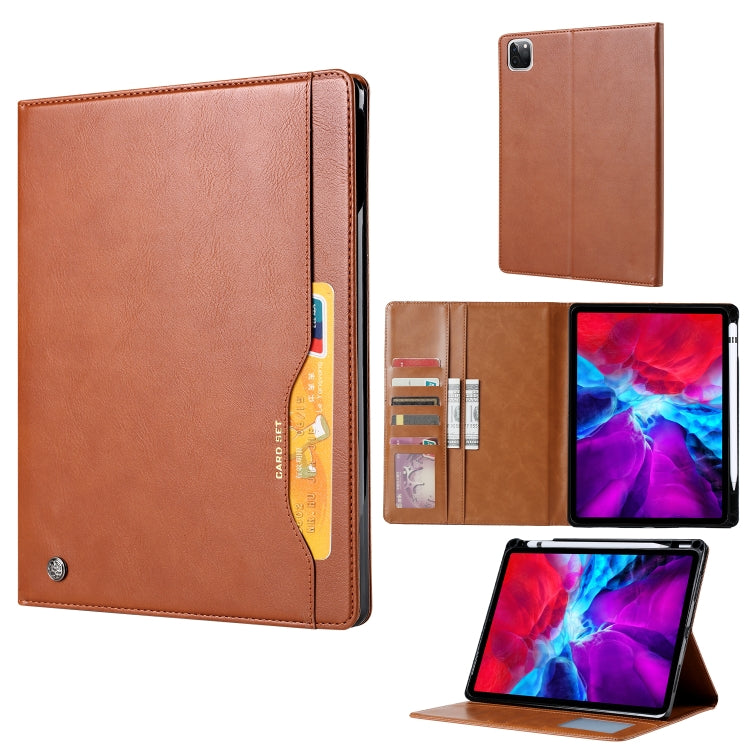 For iPad Air 2022 / 2020 10.9 Knead Skin Texture Horizontal Flip Leather Case with Photo Frame & Holder & Card Slots & Wallet