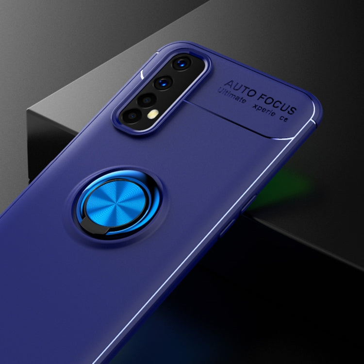 For OPPO Realme 7 Metal Ring Holder 360 Degree Rotating TPU Case