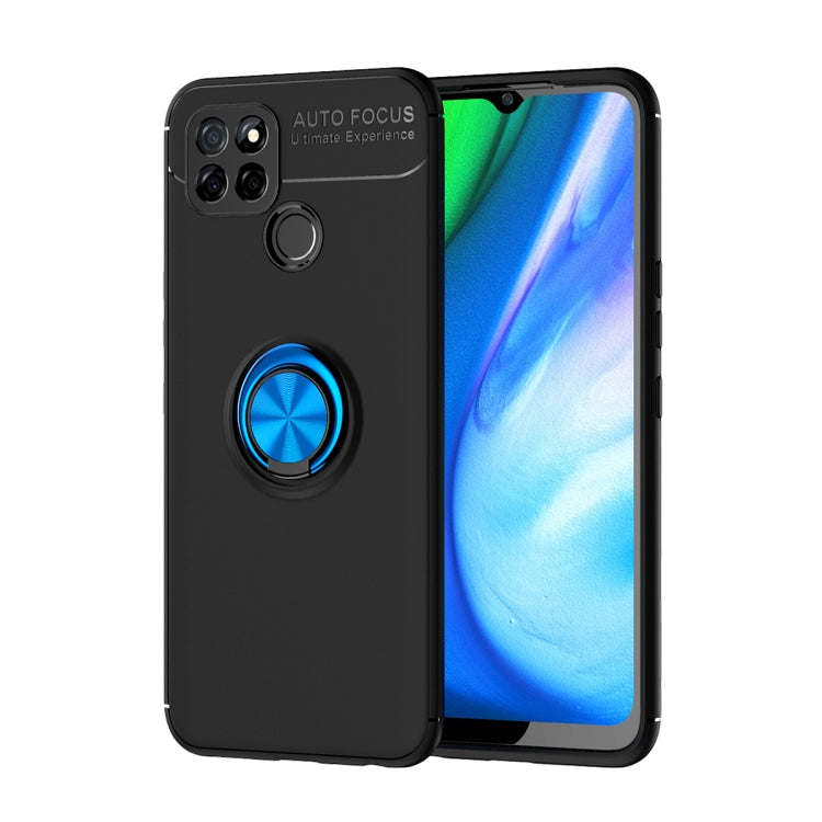For OPPO Realme V3 Metal Ring Holder 360 Degree Rotating TPU Case