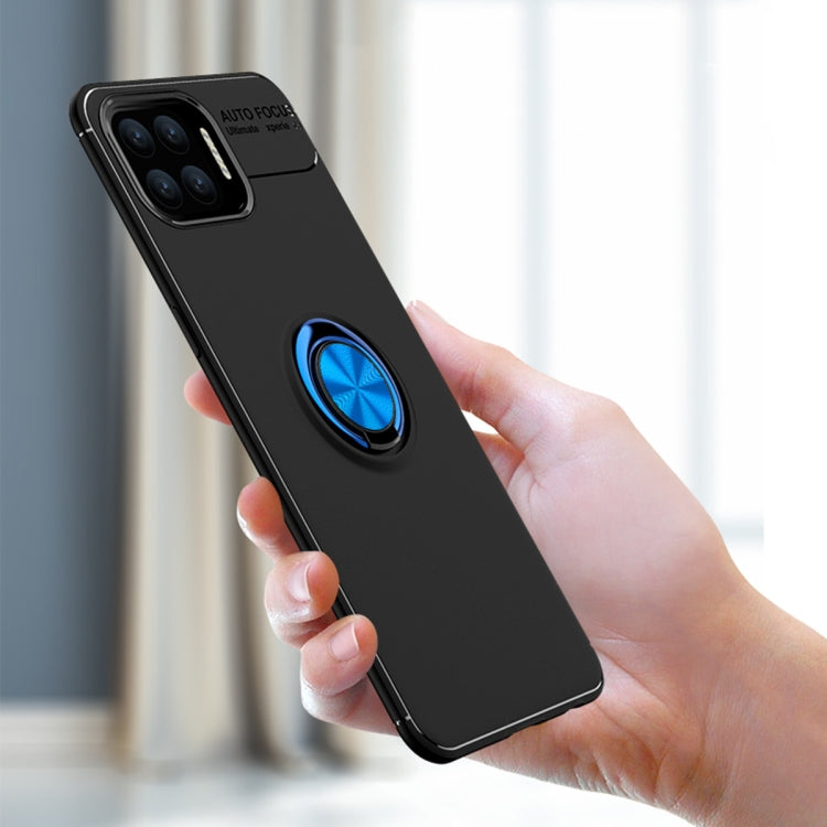 For OPPO F17 Pro Metal Ring Holder 360 Degree Rotating TPU Case