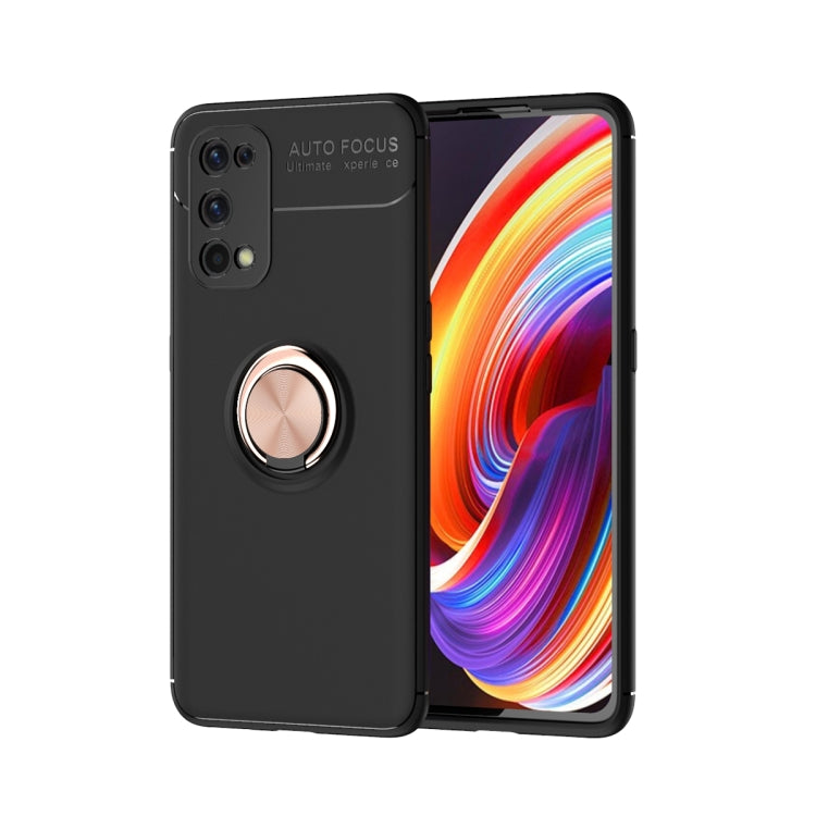 For OPPO Realme X7Pro Metal Ring Holder 360 Degree Rotating TPU Case