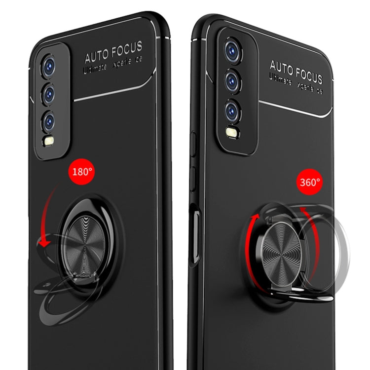 For VIVO Y20 Metal Ring Holder 360 Degree Rotating TPU Case