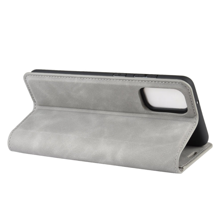 For Samsung Galaxy S20 FE 4G / 5G Retro-skin Business Magnetic Suction Leather Case with Holder & Card Slots & Wallet