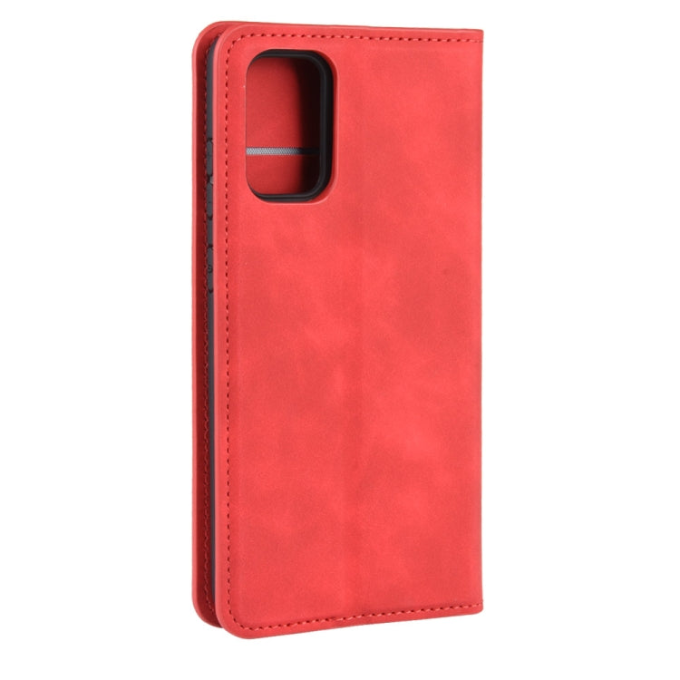 For Samsung Galaxy S20 FE 4G / 5G Retro-skin Business Magnetic Suction Leather Case with Holder & Card Slots & Wallet