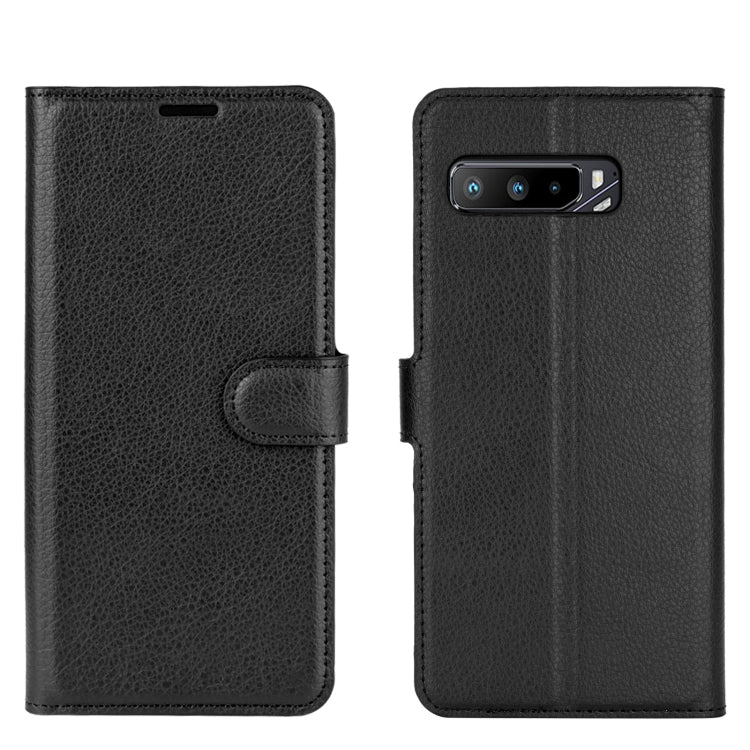 For Asus ROG Phone 3 ZS661KS Litchi Texture Horizontal Flip Protective Case with Holder & Card Slots & Wallet