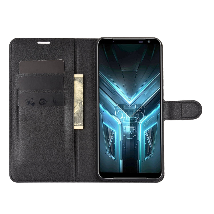 For Asus ROG Phone 3 ZS661KS Litchi Texture Horizontal Flip Protective Case with Holder & Card Slots & Wallet