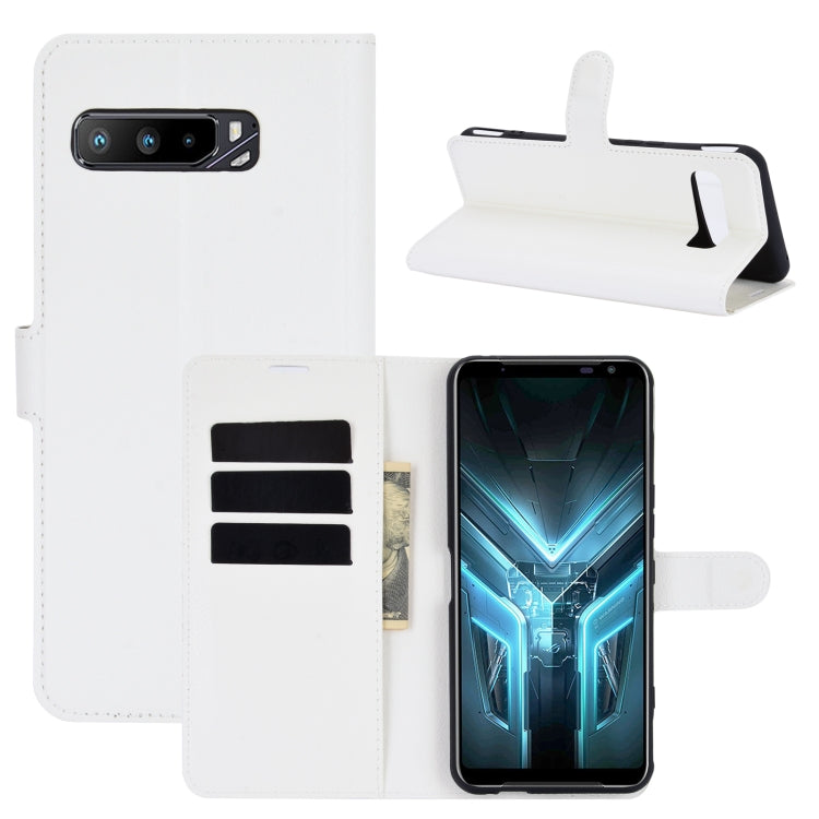 For Asus ROG Phone 3 ZS661KS Litchi Texture Horizontal Flip Protective Case with Holder & Card Slots & Wallet