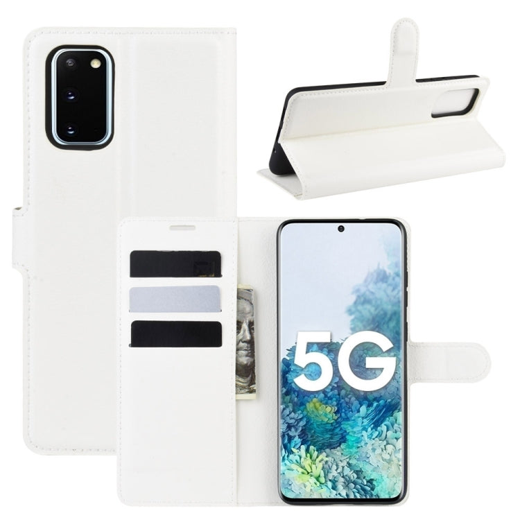 For Samsung Galaxy S20 FE 4G / 5G Litchi Texture Horizontal Flip Protective Case with Holder & Card Slots & Wallet