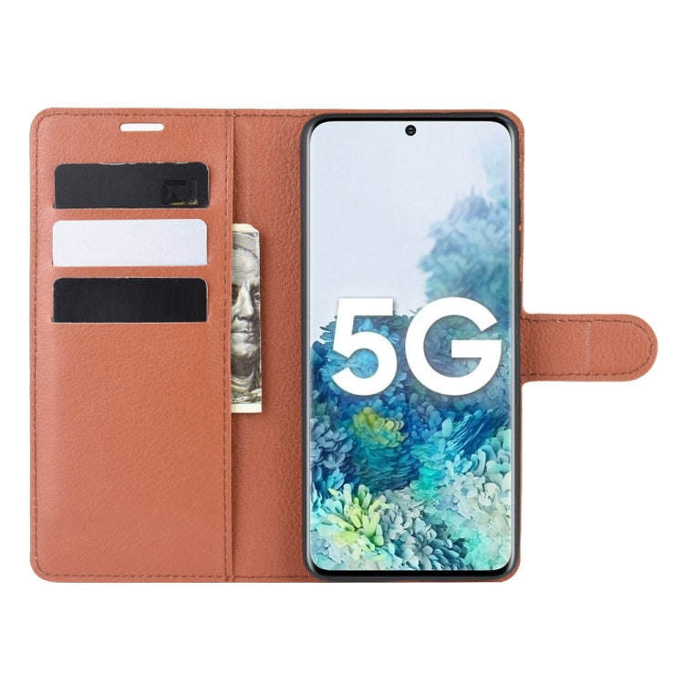 For Samsung Galaxy S20 FE 4G / 5G Litchi Texture Horizontal Flip Protective Case with Holder & Card Slots & Wallet
