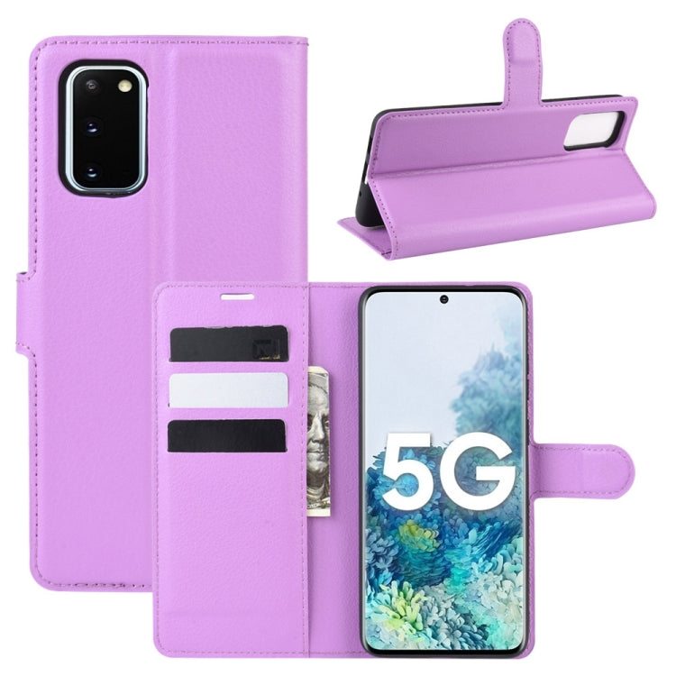 For Samsung Galaxy S20 FE 4G / 5G Litchi Texture Horizontal Flip Protective Case with Holder & Card Slots & Wallet