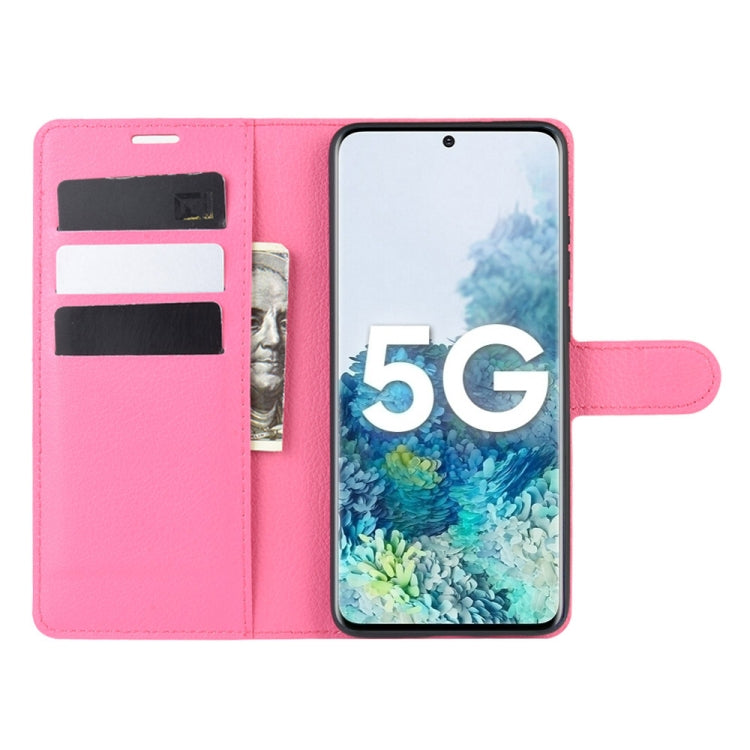 For Samsung Galaxy S20 FE 4G / 5G Litchi Texture Horizontal Flip Protective Case with Holder & Card Slots & Wallet