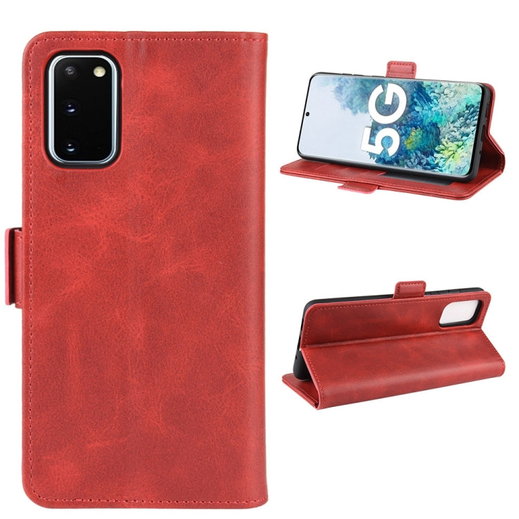 For Samsung Galaxy S20 FE 4G / 5G Dual-side Magnetic Buckle Horizontal Flip Leather Case with Holder & Card Slots & Wallet