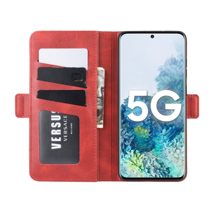 For Samsung Galaxy S20 FE 4G / 5G Dual-side Magnetic Buckle Horizontal Flip Leather Case with Holder & Card Slots & Wallet